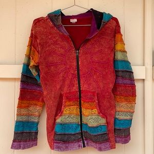 funky hippie hoodie!
